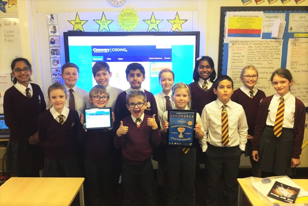 Schools crack the code to win Discovery Education Coding gold cup