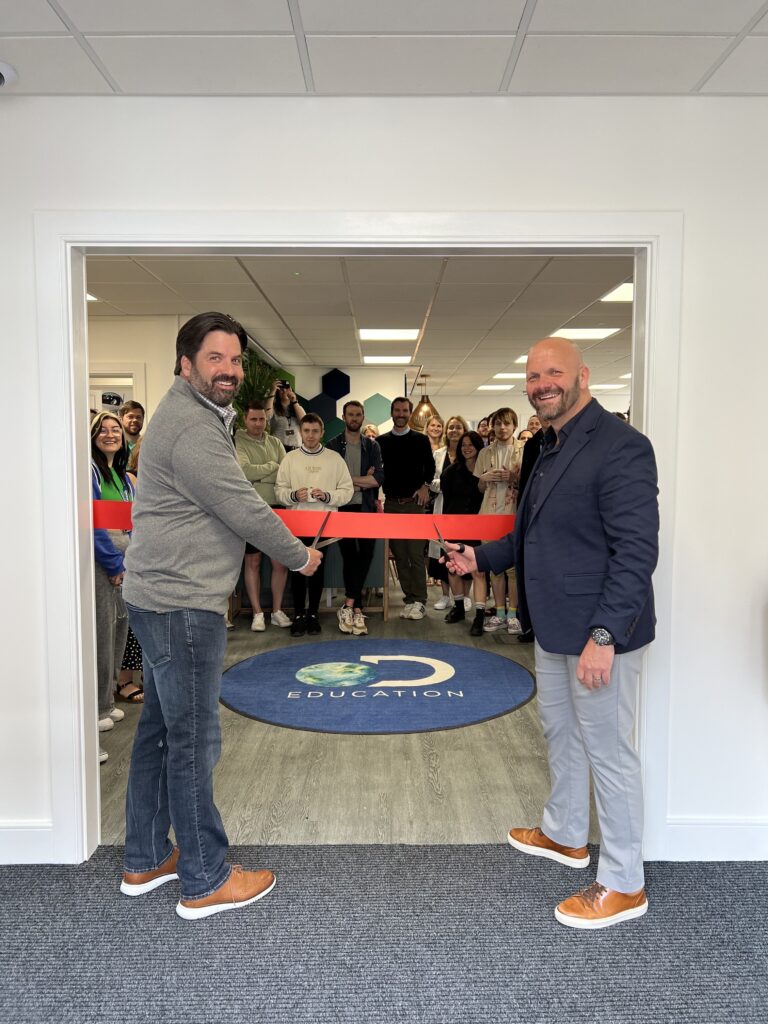 CEO Jeremy Cowdrey and UK and International Managing Director Howard Lewis open new Bath HQ